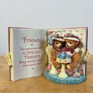 Bainbridge Bears Collection Ceramic 3D Book By FRIENDS  Victoria & Faye 4x6.5 in